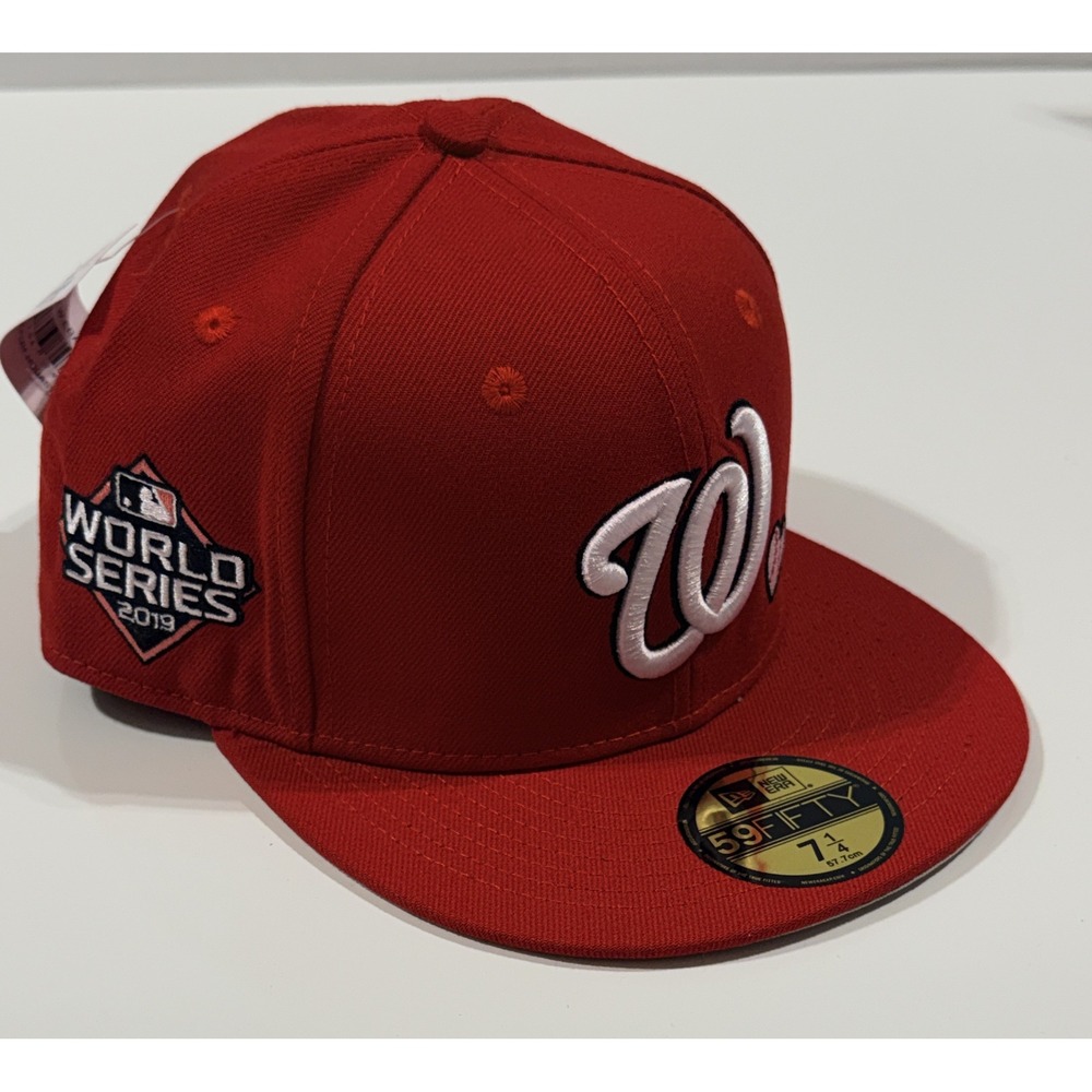 NEW ERA 59FIFTY - Fitted Washington Nationals 2019 World Series -Size 7 1/4 -NEW